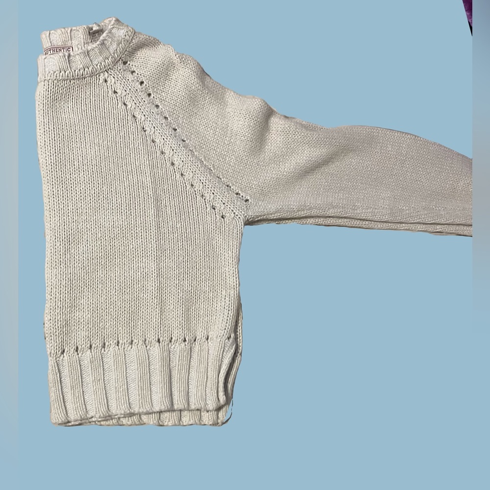 cropped knitted sweater